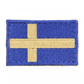 Snigel Liten svensk flagga -16 Blå/Gul